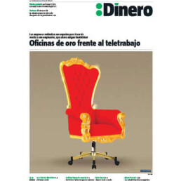 Portada del suplemento 'El DInero' de la Vanguardia sobre oficinas corporativas y teletrabajo con Grup Idea