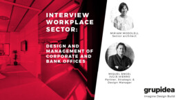 We talk with Miriam Modolell Saladrigas and Miquel Àngel Julià Hierro about the design and architecture of corporate offices and bank offices.